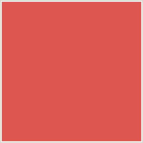 DF554F Hex Color Image (MANDY, RED)