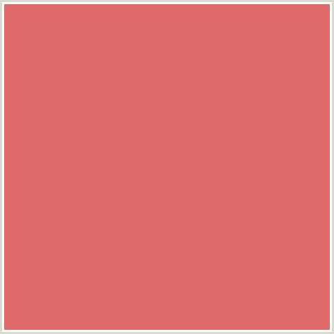 DF6A6A Hex Color Image (RED, SUNGLO)