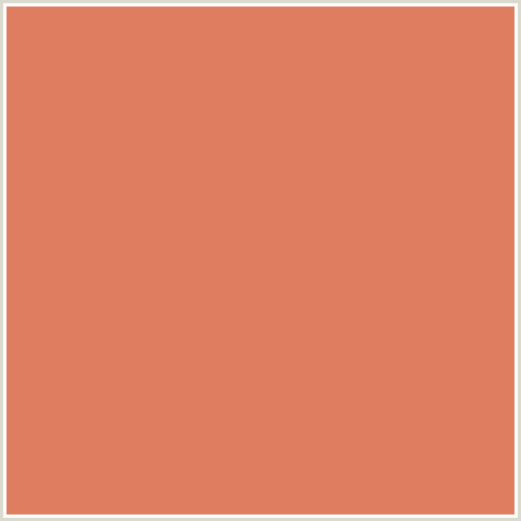 DF7D60 Hex Color Image (RED ORANGE, TERRACOTTA)