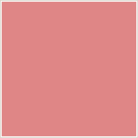 DF8686 Hex Color Image (NEW YORK PINK, RED)