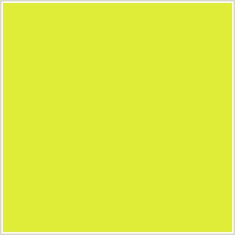 DFED38 Hex Color Image (STARSHIP, YELLOW GREEN)