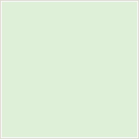 DFF0D8 Hex Color Image (GREEN, PEPPERMINT)