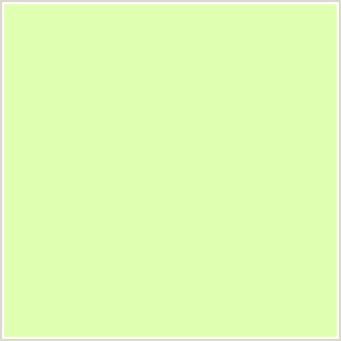 DFFFB1 Hex Color Image (GREEN YELLOW, TIDAL)
