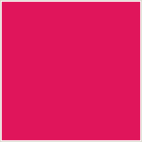 E0155B Hex Color Image (RAZZMATAZZ, RED)