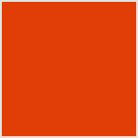 E03D07 Hex Color Image (RED ORANGE, TRINIDAD)