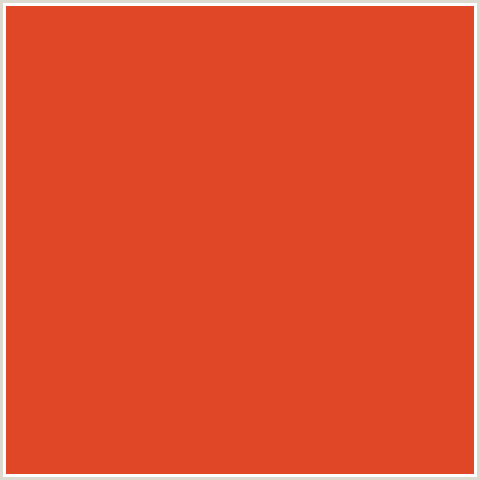 E04726 Hex Color Image (CINNABAR, RED ORANGE)