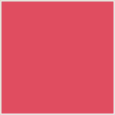 E04D60 Hex Color Image (MANDY, RED)