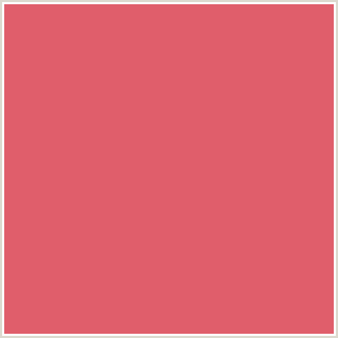 E05E6B Hex Color Image (RED, SUNGLO)