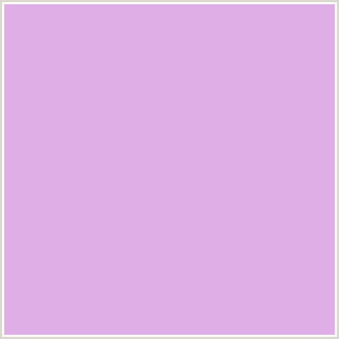 E0AEE6 Hex Color Image (DEEP PINK, FRENCH LILAC, FUCHSIA, FUSCHIA, HOT PINK, MAGENTA)