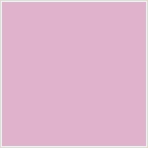 E0B4CA Hex Color Image (DEEP PINK, FUCHSIA, FUSCHIA, HOT PINK, MAGENTA, MELANIE)