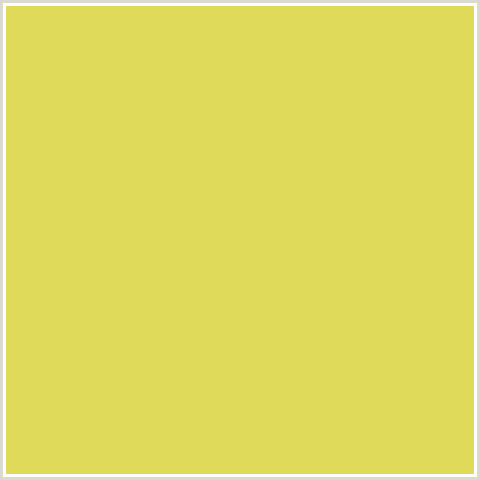 E0DA5B Hex Color Image (WATTLE, YELLOW)