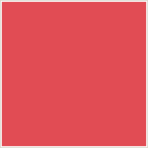 E14C54 Hex Color Image (MANDY, RED)