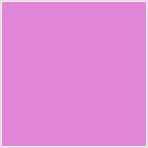 E186D7 Hex Color Image (DEEP PINK, FUCHSIA, FUSCHIA, HOT PINK, MAGENTA, ORCHID)