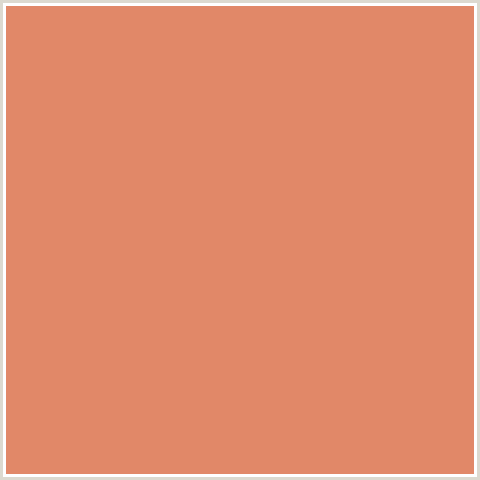 E18868 Hex Color Image (COPPERFIELD, RED ORANGE)