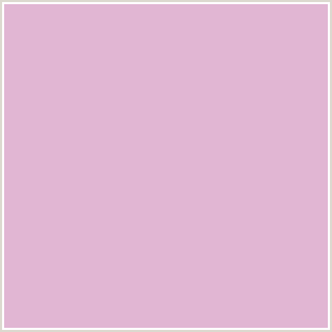 E1B6D3 Hex Color Image (DEEP PINK, FUCHSIA, FUSCHIA, HOT PINK, MAGENTA, MELANIE)