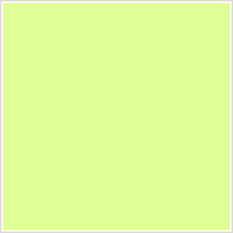 E1FF97 Hex Color Image (GREEN YELLOW, JONQUIL)