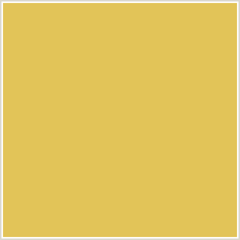 E2C458 Hex Color Image (EQUATOR, ORANGE YELLOW)