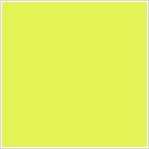 E2F454 Hex Color Image (STARSHIP, YELLOW GREEN)
