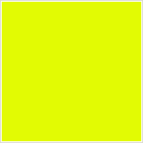 E2FB03 Hex Color Image (CHARTREUSE YELLOW, YELLOW GREEN)