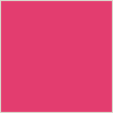 E33D6F Hex Color Image (CERISE RED, RED)