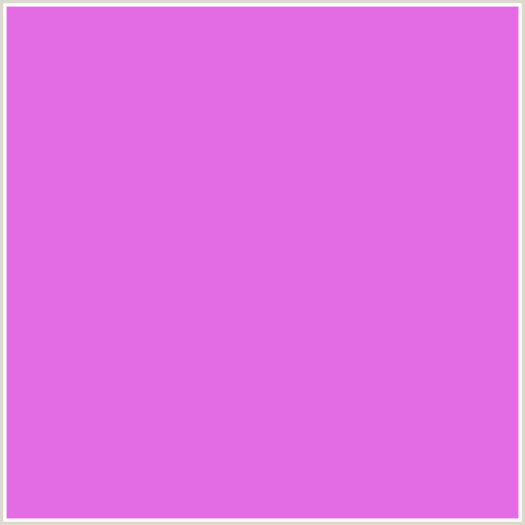 E36BE3 Hex Color Image (DEEP PINK, FUCHSIA, FUSCHIA, HOT PINK, MAGENTA, ORCHID)