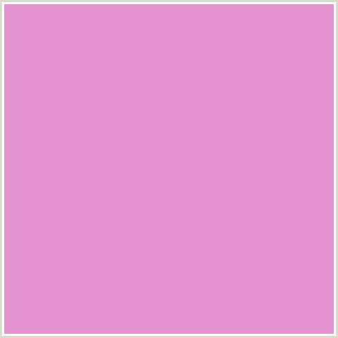 E394CF Hex Color Image (DEEP PINK, FUCHSIA, FUSCHIA, HOT PINK, LIGHT ORCHID, MAGENTA)