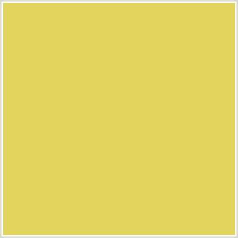 E3D65F Hex Color Image (CONFETTI, YELLOW)