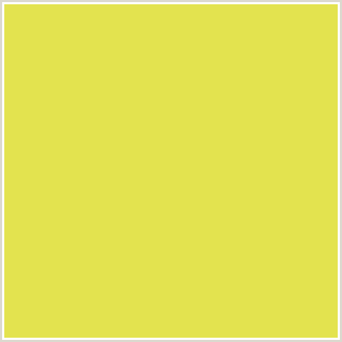 E3E34F Hex Color Image (WATTLE, YELLOW GREEN)