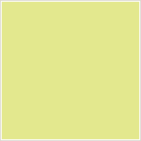 E3E88E Hex Color Image (WILD RICE, YELLOW GREEN)