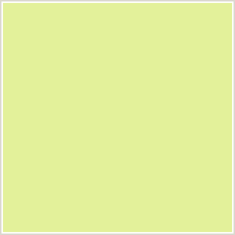 E3F19A Hex Color Image (GREEN YELLOW, PRIMROSE)