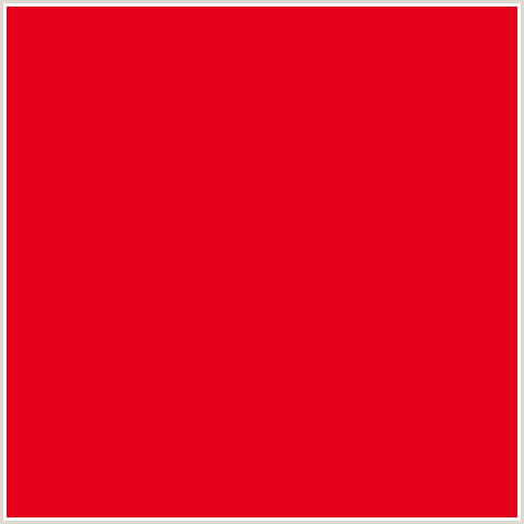 E4001B Hex Color Image (MONZA, RED)
