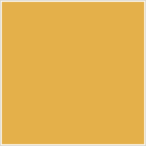 E4B04A Hex Color Image (ANZAC, YELLOW ORANGE)