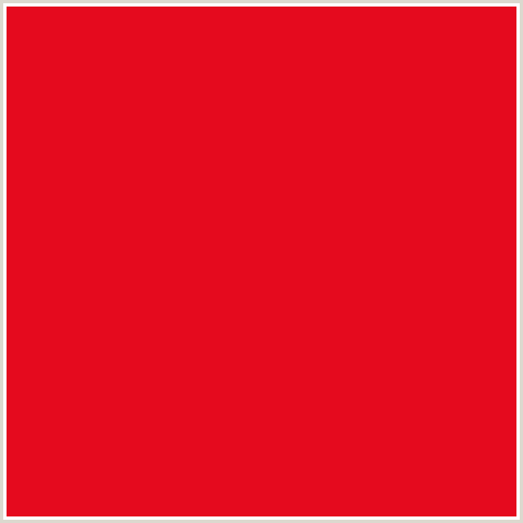 E50A1E Hex Color Image (RED, RED RIBBON)