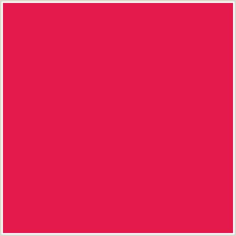 E51A4C Hex Color Image (AMARANTH, RED)