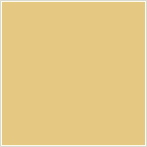 E5C882 Hex Color Image (PUTTY, YELLOW ORANGE)