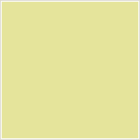 E5E49B Hex Color Image (YELLOW, ZOMBIE)