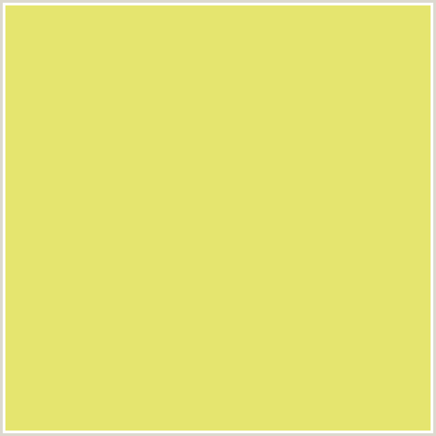 E5E56F Hex Color Image (CHENIN, YELLOW GREEN)