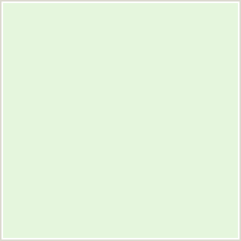 E5F6DD Hex Color Image (FROST, GREEN)