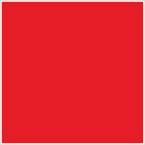 E61C27 Hex Color Image (ALIZARIN CRIMSON, RED)