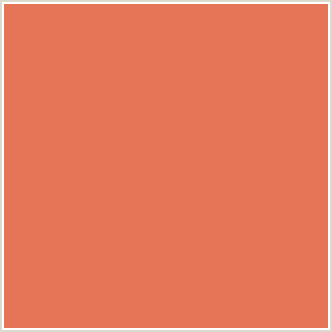 E67457 Hex Color Image (BURNT SIENNA, RED ORANGE)