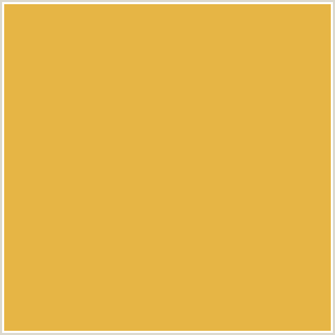 E6B545 Hex Color Image (TULIP TREE, YELLOW ORANGE)