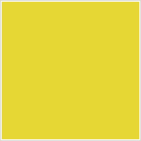 E6D734 Hex Color Image (SUNFLOWER, YELLOW)