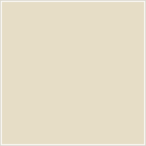 E6DDC6 Hex Color Image (STARK WHITE, YELLOW ORANGE)