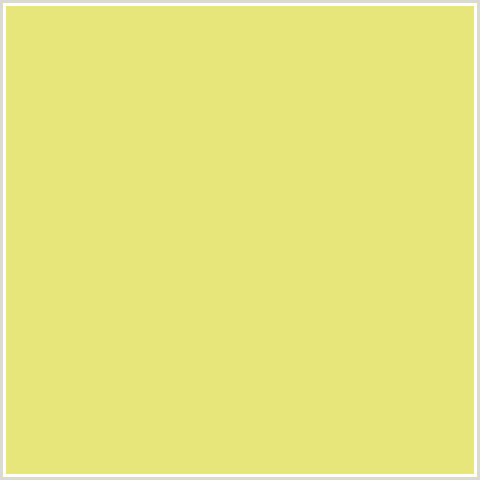 E6E67A Hex Color Image (WILD RICE, YELLOW GREEN)