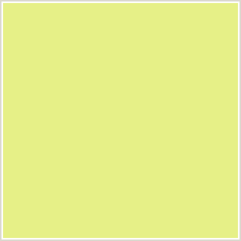 E6F087 Hex Color Image (SAHARA SAND, YELLOW GREEN)