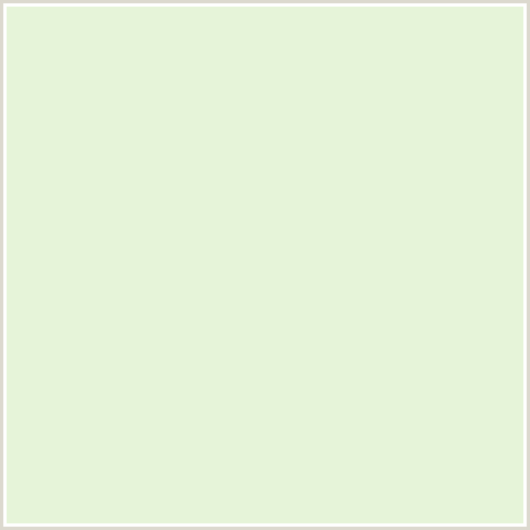 E6F4D9 Hex Color Image (FROST, GREEN)