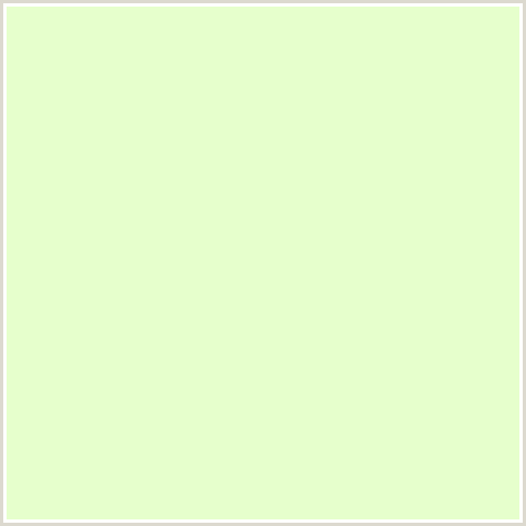 E6FFCC Hex Color Image (GREEN YELLOW, SNOW FLURRY)
