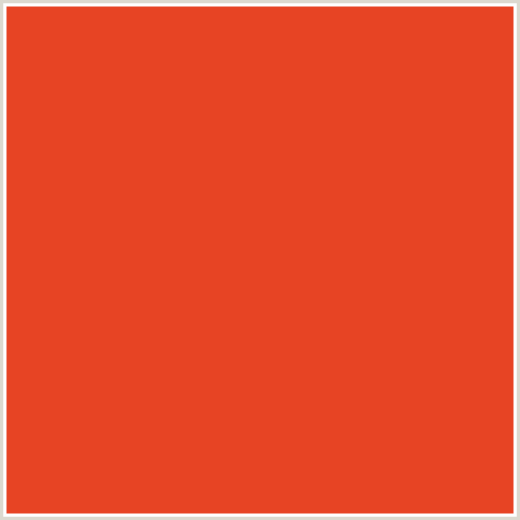 E74424 Hex Color Image (CINNABAR, RED ORANGE)