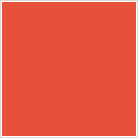 E7513A Hex Color Image (CINNABAR, RED)