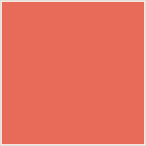 E76B58 Hex Color Image (BURNT SIENNA, RED)